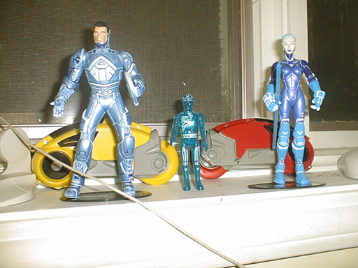 Really, that's all the figures I have. Note that the Tron 2.0 figures are big enough to ride the lightcycles. HAHAHA.